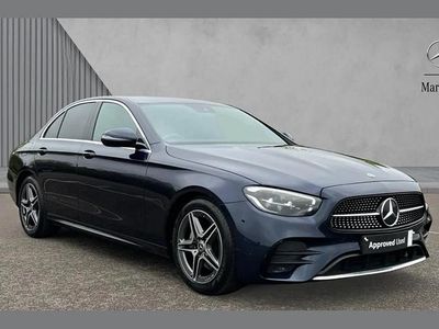 Used Mercedes E200 AMG line 194 HP (142 kW) 2022 Blue Sedan