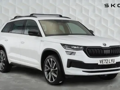 Used Skoda Kodiaq SportLine 187 HP (137 kW) 2023 Moon white metallic SUV
