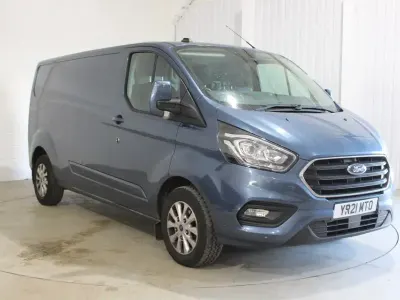 Used Ford Transit Custom Limited 130 HP (95 kW) 2021 Blue Van