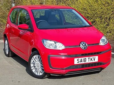 Begagnad VW up! move up! 60 HK (44 kW) 2018 Röd Halvkombi