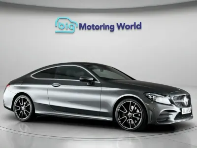 Used Mercedes C300 AMG line 255 HP (187 kW) 2019 Grey Coupe