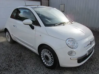 Used Fiat 500 Lounge 69 HP (50 kW) 2014 White Hatchback