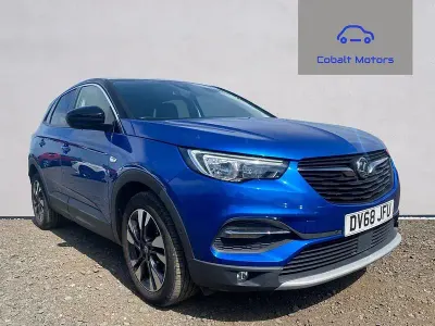 Used Vauxhall Grandland X Sport 130 HP (95 kW) 2018 Blue SUV