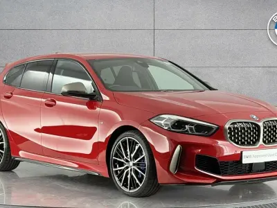 Used BMW M135 Shadowline 302 HP (222 kW) 2023 Red Hatchback