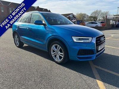 Begagnad Audi Q3 S-Line 150 HK (110 kW) 2017 Blå SUV
