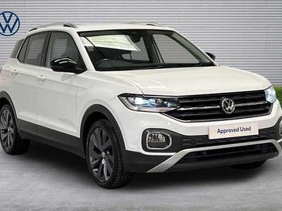 Used VW T-Cross Edition 115 HP (84 kW) 2019 White SUV