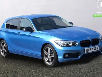 Used BMW 118 Sport Line 136 HP (100 kW) 2017 Blue Hatchback