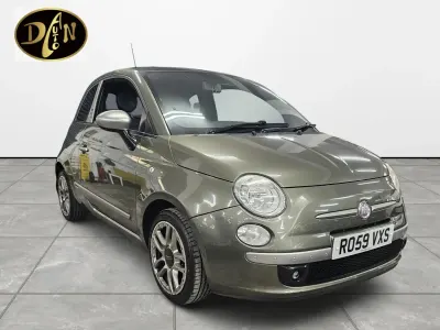 Used Fiat 500 69 HP (50 kW) 2009 Green Cabriolet