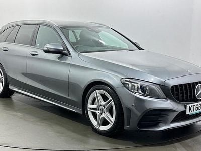 Usado Mercedes C300 AMG line 245 CV (180 kW) 2019 Gris Familiar