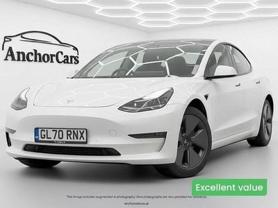 Used Tesla Model 3 Long Range AWD 254 kW (346 HP) 2020 White Sedan