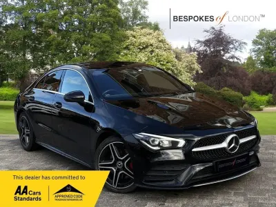 Used Mercedes CLA200 AMG line 2020 Black Coupe