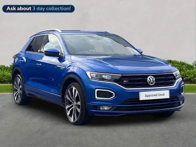 Used VW T-Roc R-line 115 HP (84 kW) 2018 Blue SUV