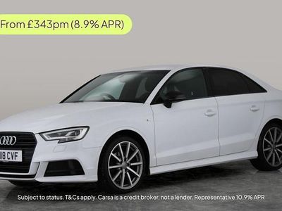 White Used 2018 Audi A3 Black Edition Sedan | £13,084 (Good price)