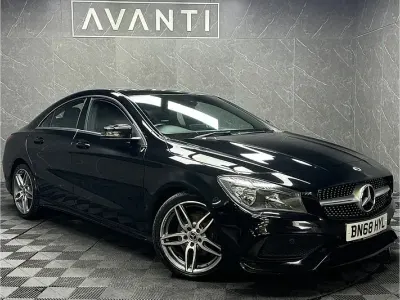Used Mercedes CLA180 AMG line 122 HP (89 kW) 2018 Black Sedan