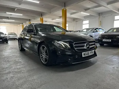 Used Mercedes E200 AMG line 184 HP (135 kW) 2018 Black Sedan