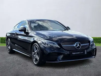Used Mercedes C300 AMG Line Premium 258 HP (189 kW) 2019 Black Coupe