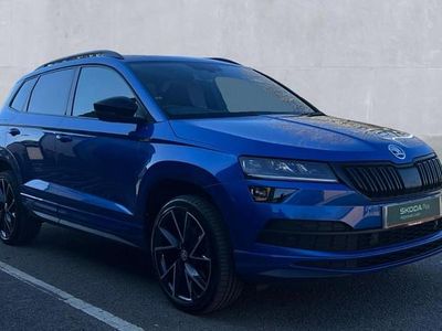 Used Skoda Karoq SportLine 150 HP (110 kW) 2021 Blue SUV