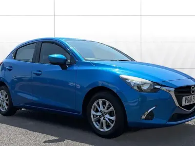 Used Mazda 2 90 HP (66 kW) 2018 Blue Hatchback