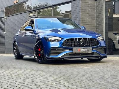 Blue Used 2022 Mercedes C300 AMG Line Premium Plus Sedan | £35,950