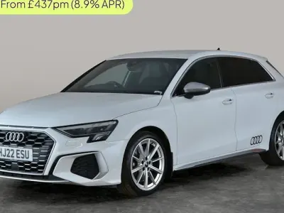 Begagnad Audi S3 Sportback Advanced 310 HK (228 kW) 2022 Vit Halvkombi