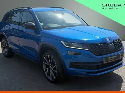 Used Skoda Kodiaq SportLine 150 HP (110 kW) 2021 Blue SUV