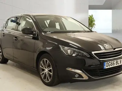 Used Peugeot 308 Allure 120 HP (88 kW) 2016 Black Hatchback