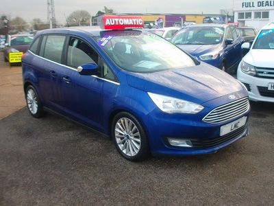 Used Ford Grand C-Max Titanium 120 HP (88 kW) 2016 Blue MPV