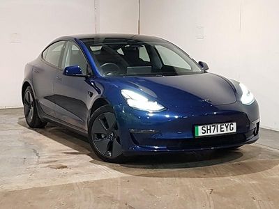 Used Tesla Model 3 Long Range AWD 11 kW (15 HP) 2021 Blue Sedan
