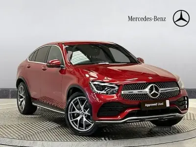 Used Mercedes GLC300 AMG line 245 HP (180 kW) 2019 Red Coupe
