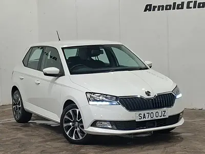 Used Skoda Fabia SE Drive 60 HP (44 kW) 2020 White Hatchback