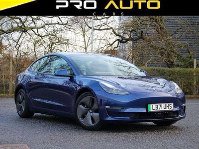 Used Tesla Model 3 Long Range AWD 366 kW (498 HP) 2021 Blue Sedan