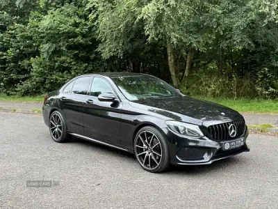 Used Mercedes C220 AMG line 170 HP (125 kW) 2015 Black Sedan