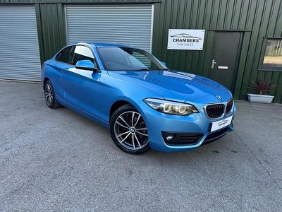 Used BMW 218 Sport Line 2018 Blue Coupe