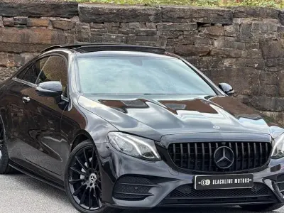 Used Mercedes E220 AMG Line Premium 194 HP (142 kW) 2018 Black Coupe
