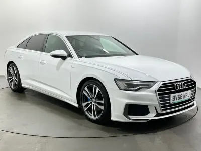 Begagnad Audi A6 S-Line 204 HK (150 kW) 2019 Vit Sedan