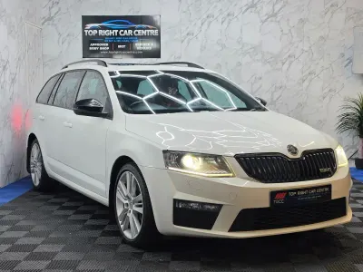 Used Skoda Octavia vRS 184 HP (135 kW) 2014 White Estate