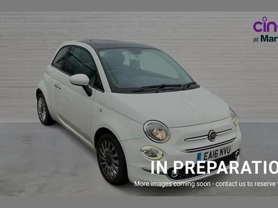 Used Fiat 500 Lounge 68 HP (50 kW) 2016 White Hatchback