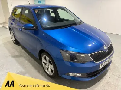 Used Skoda Fabia SE L 110 HP (80 kW) 2015 Blue Hatchback