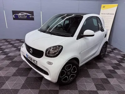 Used Smart ForTwo Electric Drive Premium 22 kW (30 HP) 2018 White Coupe
