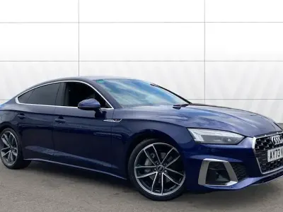 Used Audi A5 Sportback S-Line 204 HP (150 kW) 2023 Blue Hatchback