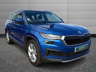 Used Skoda Kodiaq SE L 150 HP (110 kW) 2021 Race blue metallic SUV