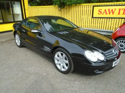 Käytetty Mercedes SL350 245 HP (180 kW) 2004 Musta Avoauto