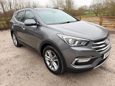 Silver Used 2017 Hyundai Santa Fe Premium SE SUV | £8,690 (Fair price)