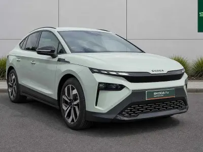 Used Skoda Elroq SportLine 210 kW (286 HP) 2025 Timiano green SUV