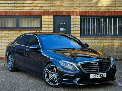 Used Mercedes S500L AMG line 455 HP (334 kW) 2013 Blue Sedan