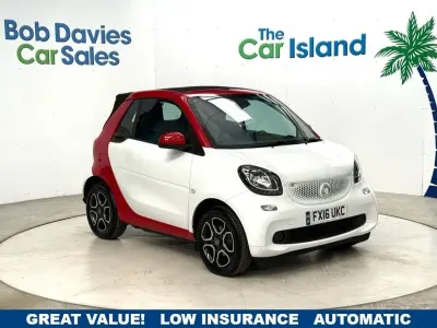 Used Smart ForTwo Cabrio Prime 71 HP (52 kW) 2016 White Cabriolet