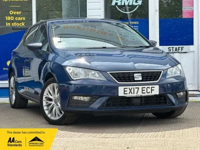 Used Seat Leon SE Dynamic 110 HP (80 kW) 2017 Blue Hatchback