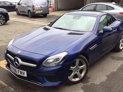 Used Mercedes SLC200 184 HP (135 kW) 2016 Blue Cabriolet