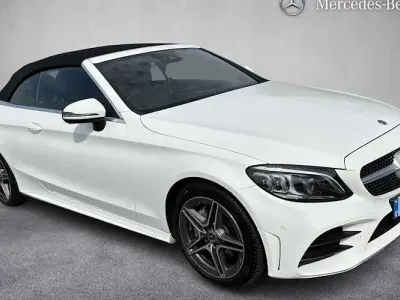 Used Mercedes C220 AMG line 194 HP (142 kW) 2019 White Cabriolet