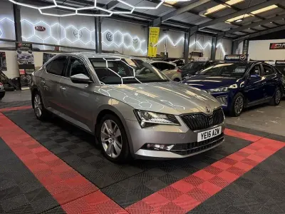 Used Skoda Superb SE L Executive 150 HP (110 kW) 2016 Beige Hatchback